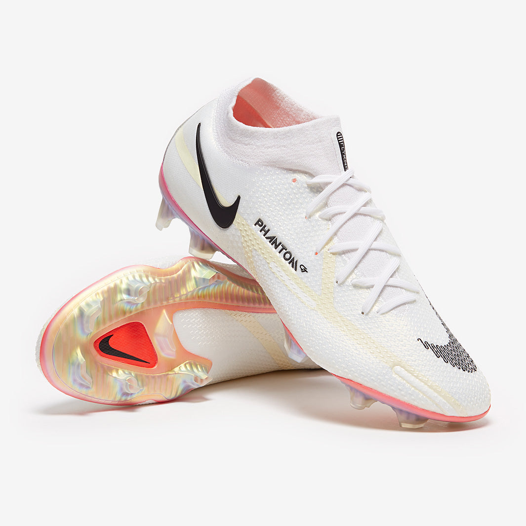 Nike Phantom GT II DF Elite FG - White/Black/Bright Crimson/Pink