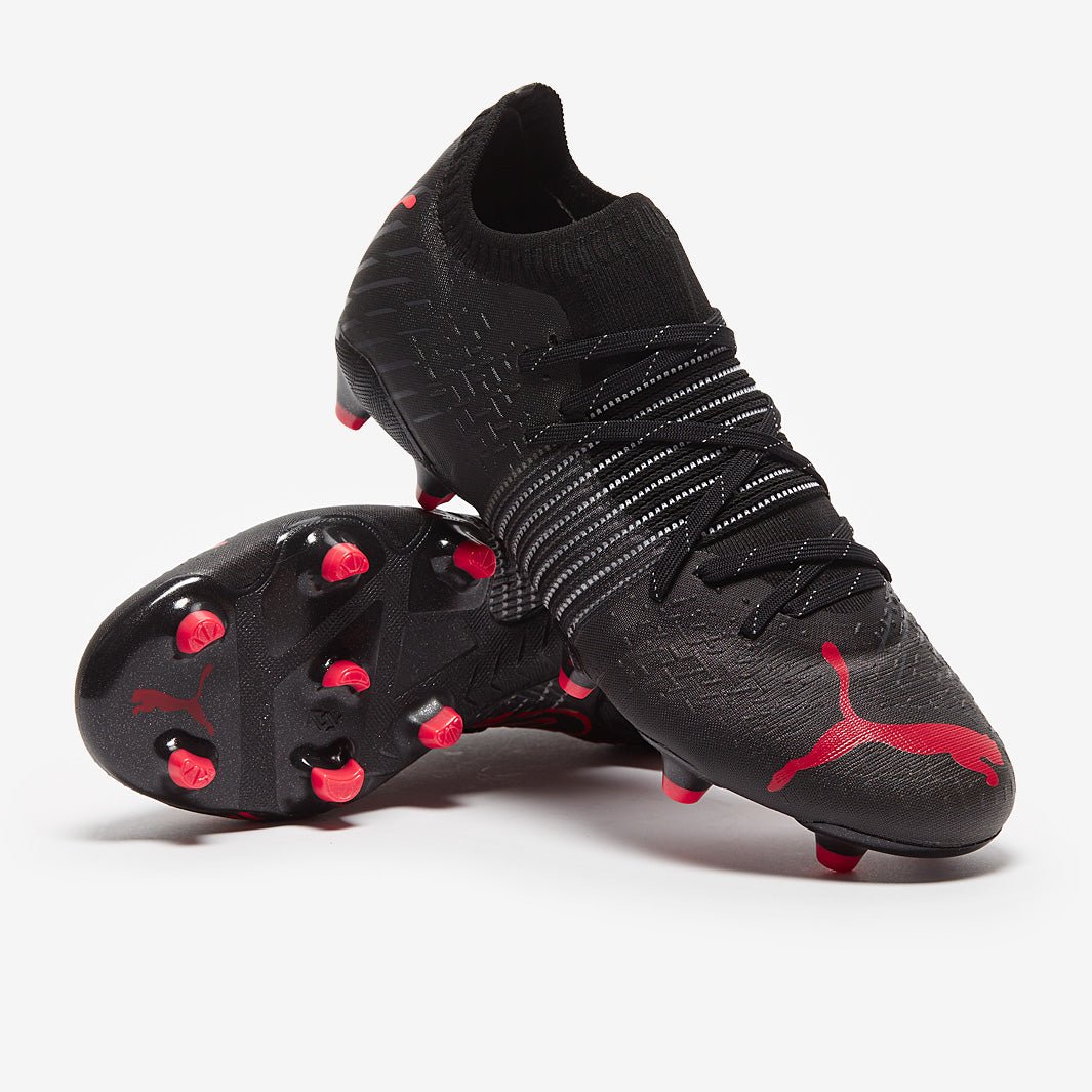 Puma Future Z 1.2 FG/AG - Puma Black/Sunblaze - Mens Soccer Cleats