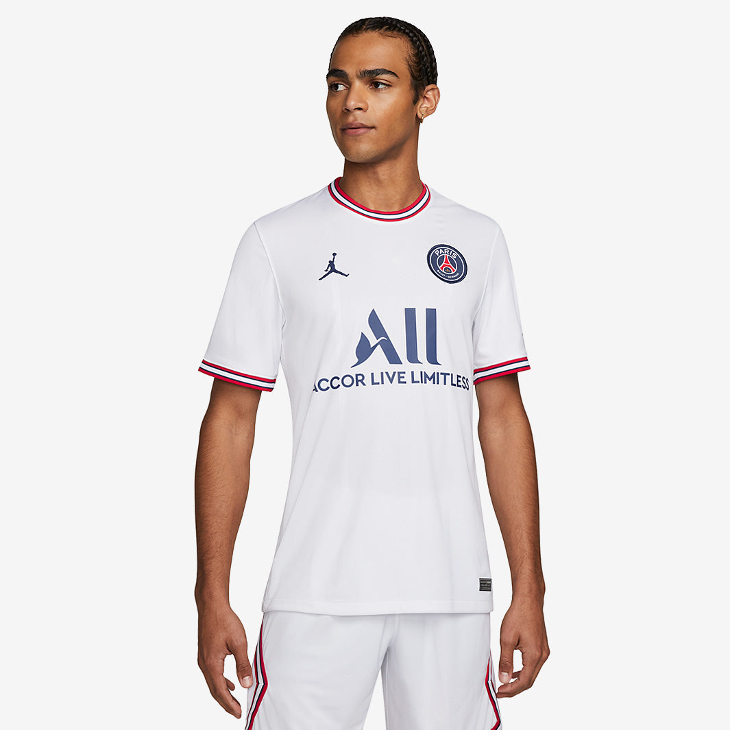 Nike Paris Saint-Germain Jersey Lサイズ Nike Paris-Saint Germain 21/22 Fourth Stadium SS Jersey - White