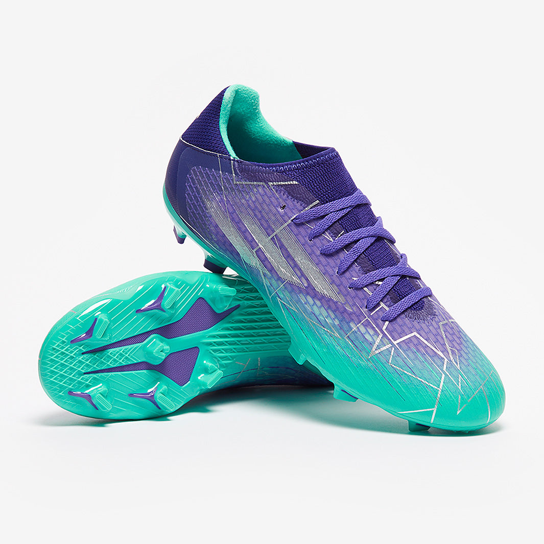 アディダス メンズ スピードフロー３ サッカー スパイク adidas X Speedflow.3 FG - Purple Rush/Silver llic/Mint Rush adidas X Speedflow.3 FG - Purple Rush/Silver Metallic/Mint Rush