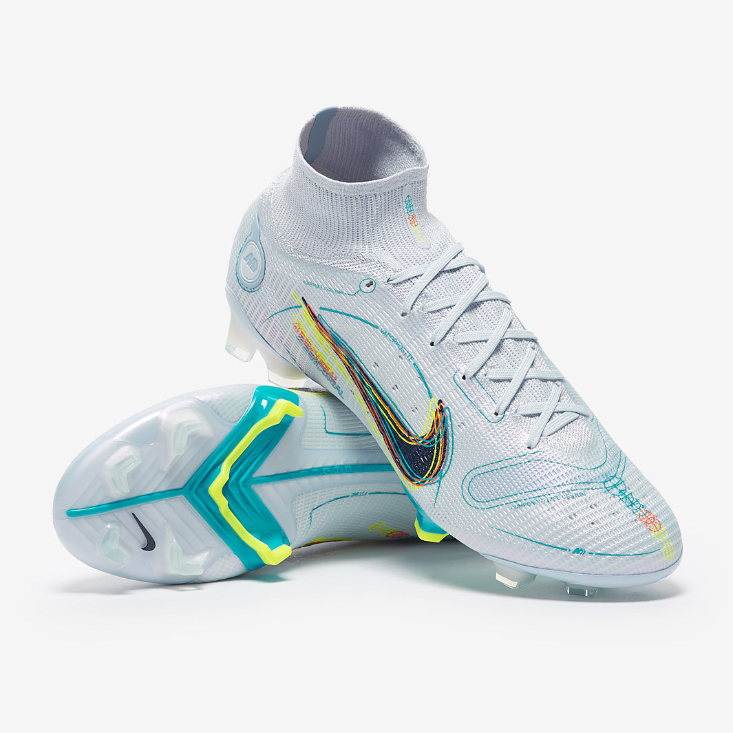 【美品】NIKE MERCURIAL SUPERFLY 8 ELITE FG Nike Mercurial Superfly VIII Elite FG - Chlorine Blue/Laser Orange