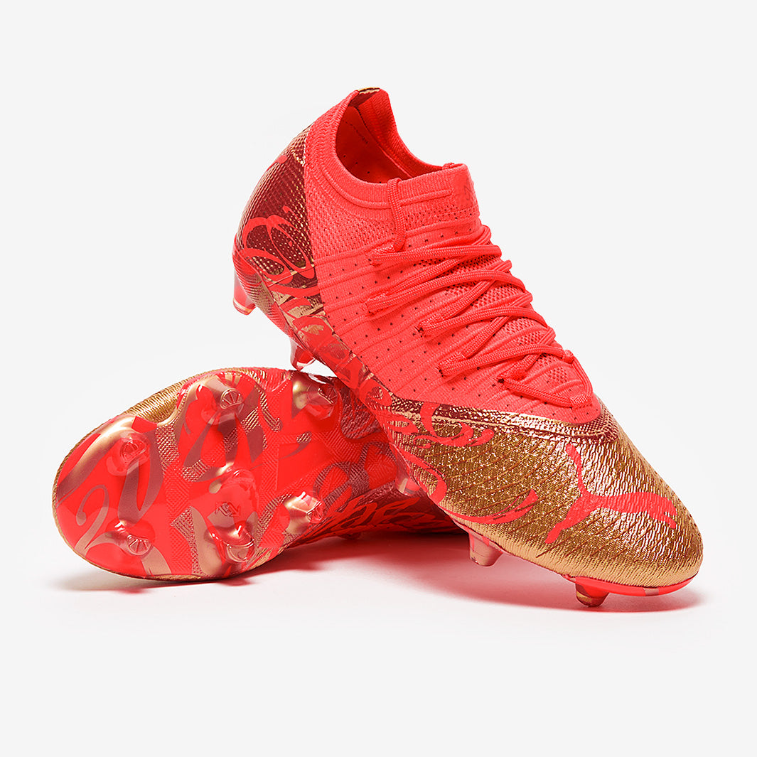 Puma Future Z 1.4 Neymar Jr FG/AG - Fiery Coral/Gold - Mens Boots