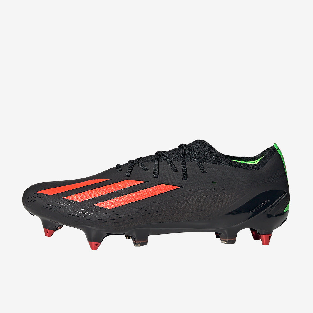 adidas Speedportal 1 サッカースパイク 24cm adidas X Speedportal.1 SG - Core Black/Solar Red/Solar Green