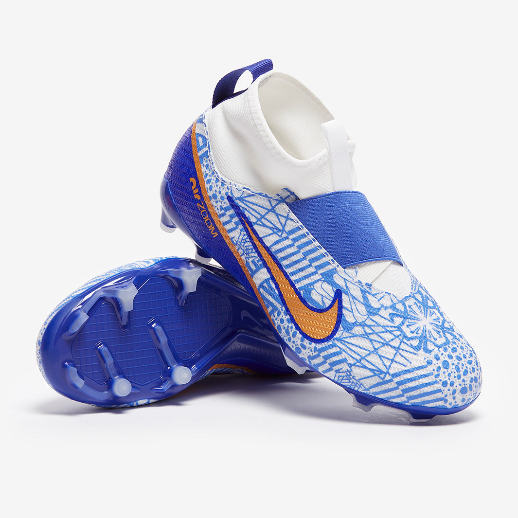 Nike Kids Zoom Superfly IX Pro CR7 FG - White/Metallic Copper