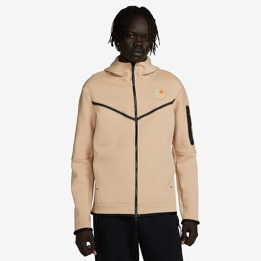 Nike FC Barcelona 23/24 NSW Tech Fleece Hoodie -Desert/Dark
