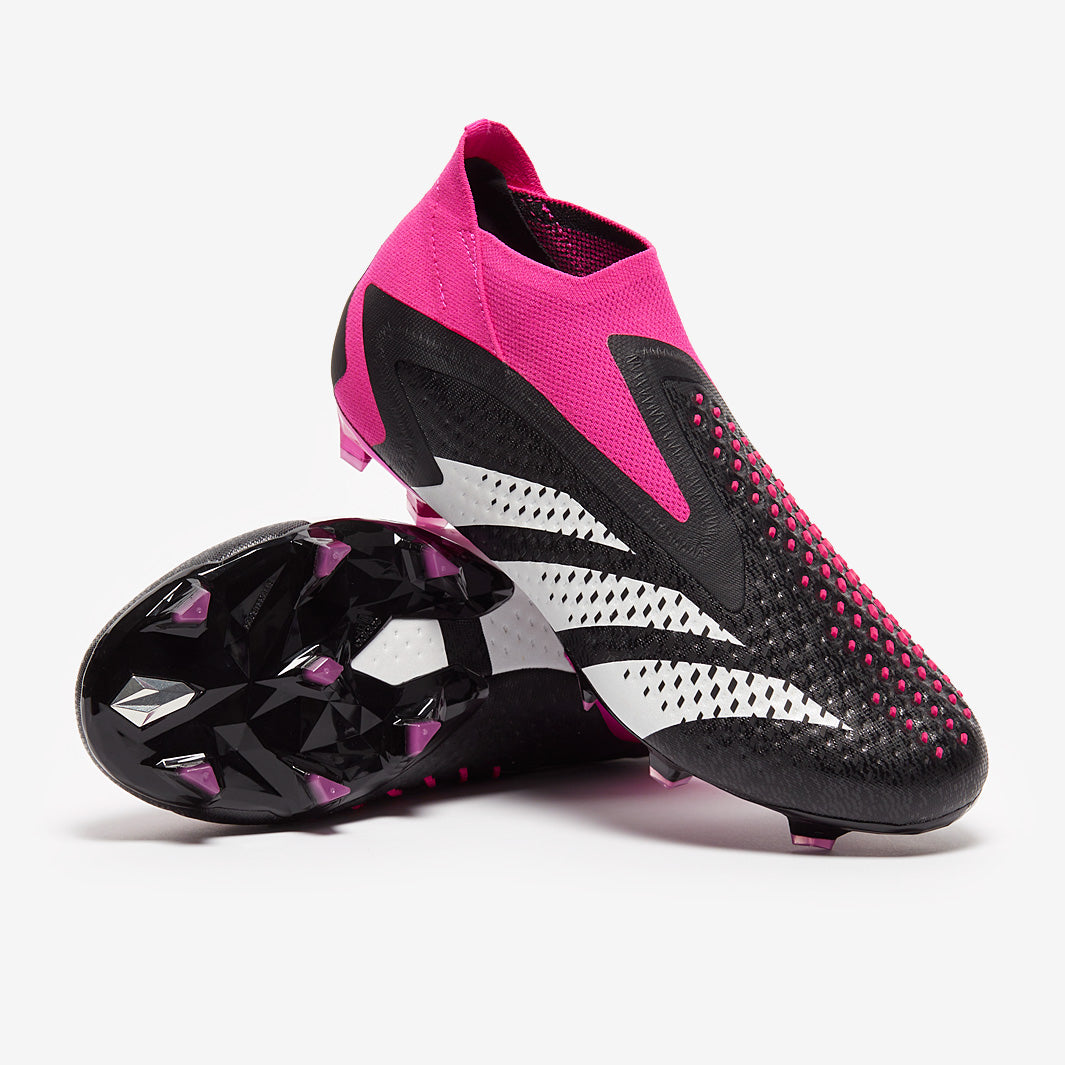 adidas Predator Accuracy+ FG - Core Black/White/Team Shock Pink