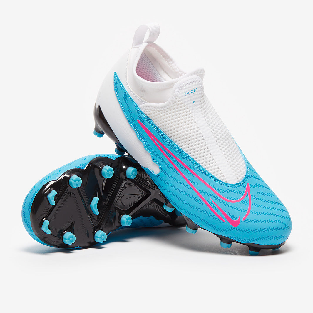 Nike Kids Phantom GX Academy DF FG/MG - Baltic Blue/Pink Blast