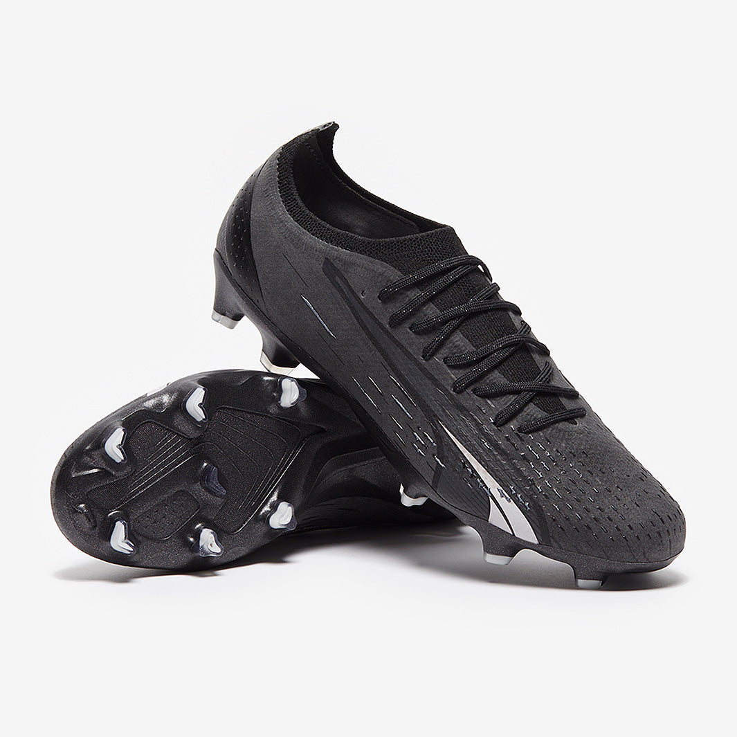Puma Ultra Ultimate FG/AG - Puma Black/Puma White - Mens Boots