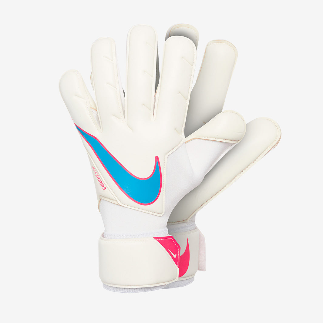 Nike GK Vapor Grip 3 - White/White/Baltic Blue - Mens GK Gloves
