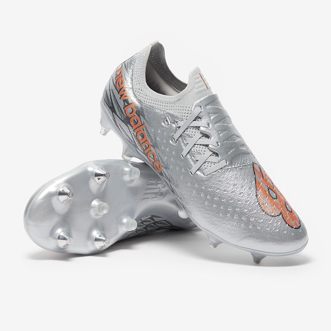New Balance Furon V7 Pro SG - Silver - Mens Cleats