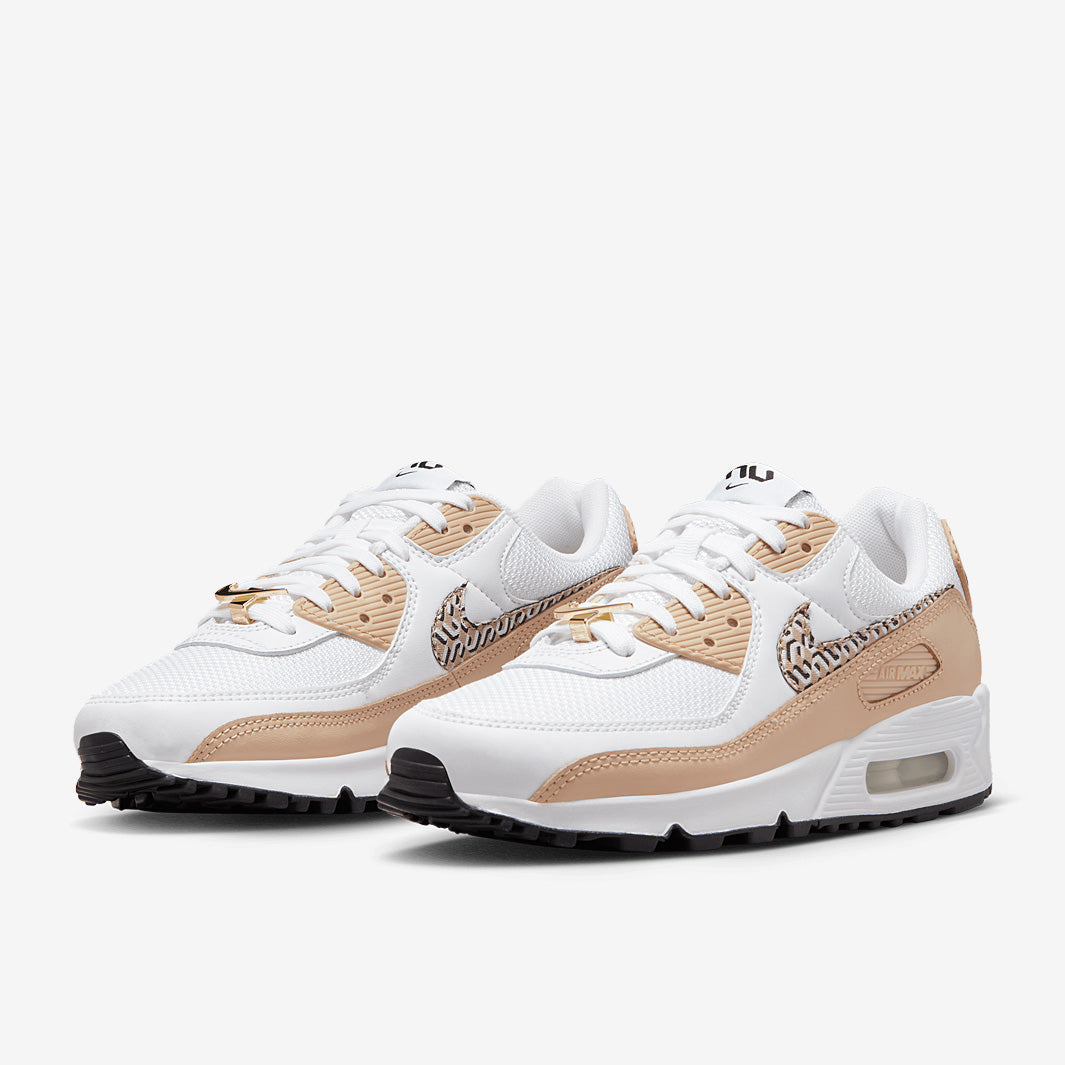 Nike Sportswear Womens Air Max 90 - White/Hemp/Summit White/Black
