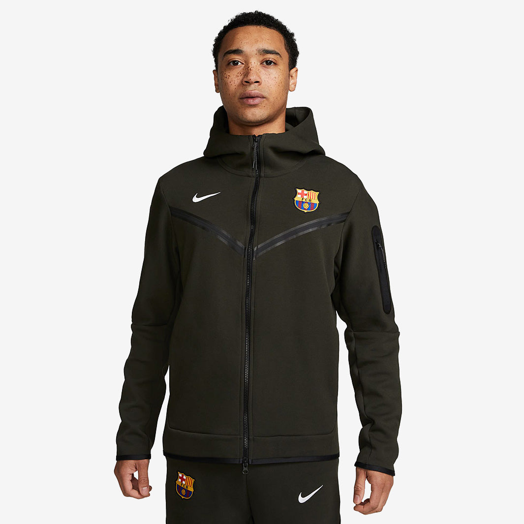 Nike FC Barcelona ジャージ Nike FC Barcelona 23/24 NSW Tech Fleece Hoodie FZWR - Sequoia