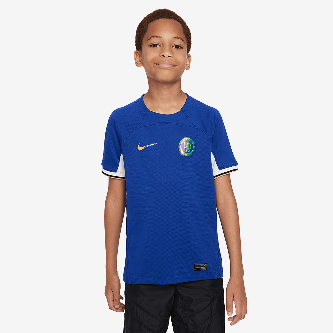 Nike Kids Chelsea 23/24 Home Dri-Fit Stadium SS Shirt - Rush Blue