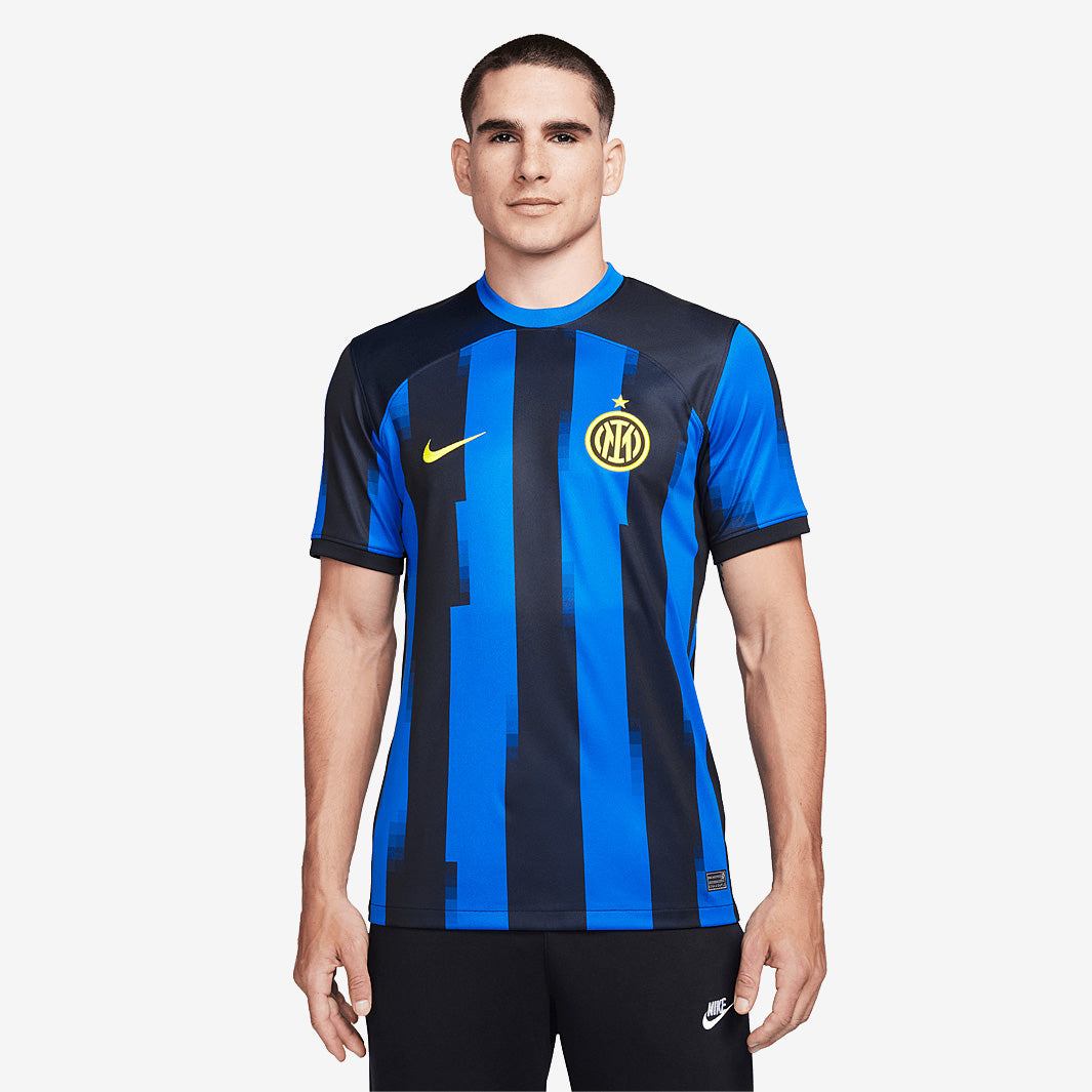 正規品 NIKE Inter Milan  shirt　Lサイズ Nike Inter Milan 23/24 Home Dri-Fit Stadium SS Shirt - Lyon Blue