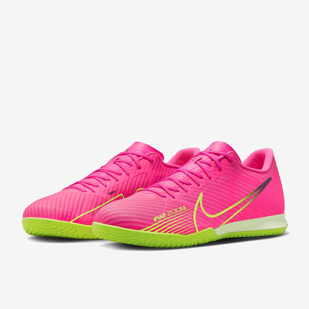 Nike Air Zoom Vapor XV Academy IC - Pink Blast/Volt/Gridiron