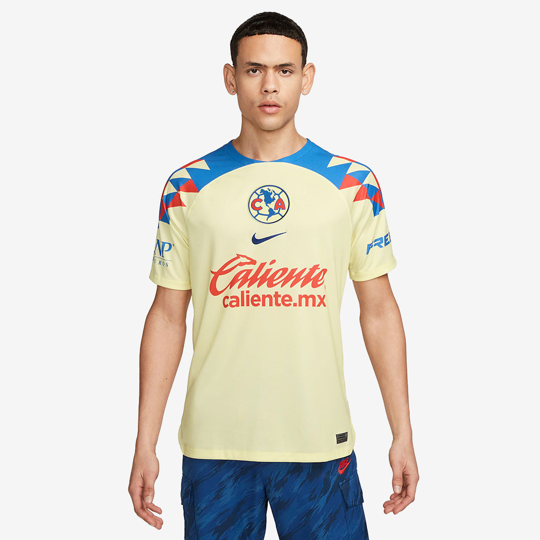 Nike Club America 23/24 Stadium SS Home Jersey - Lemon Chiffon