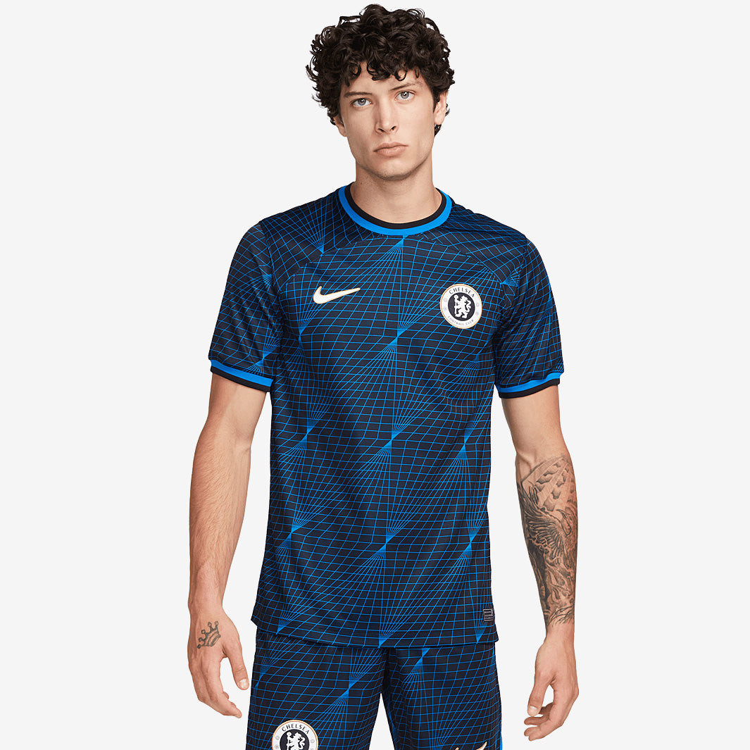 Nike Chelsea 23/24 Dri-Fit Stadium SS Away Shirt - Soar/Club Gold