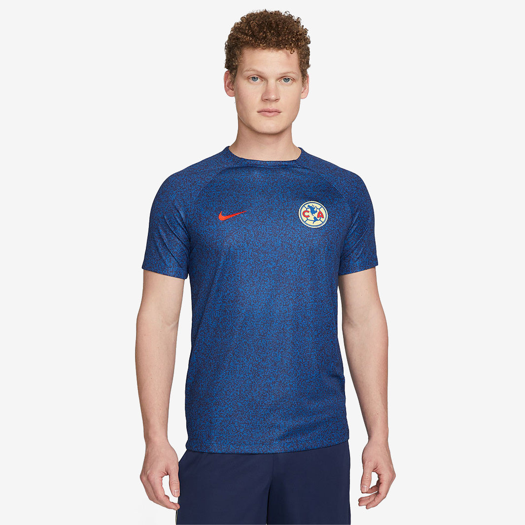 Nike Club America 23/24 Dri-Fit SS Pre-Match Top - Blue Jay