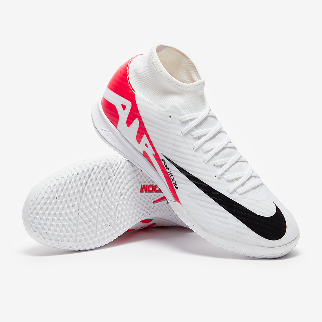 Nike Air Zoom Mercurial Superfly Academy IC - White/Bright Crimson