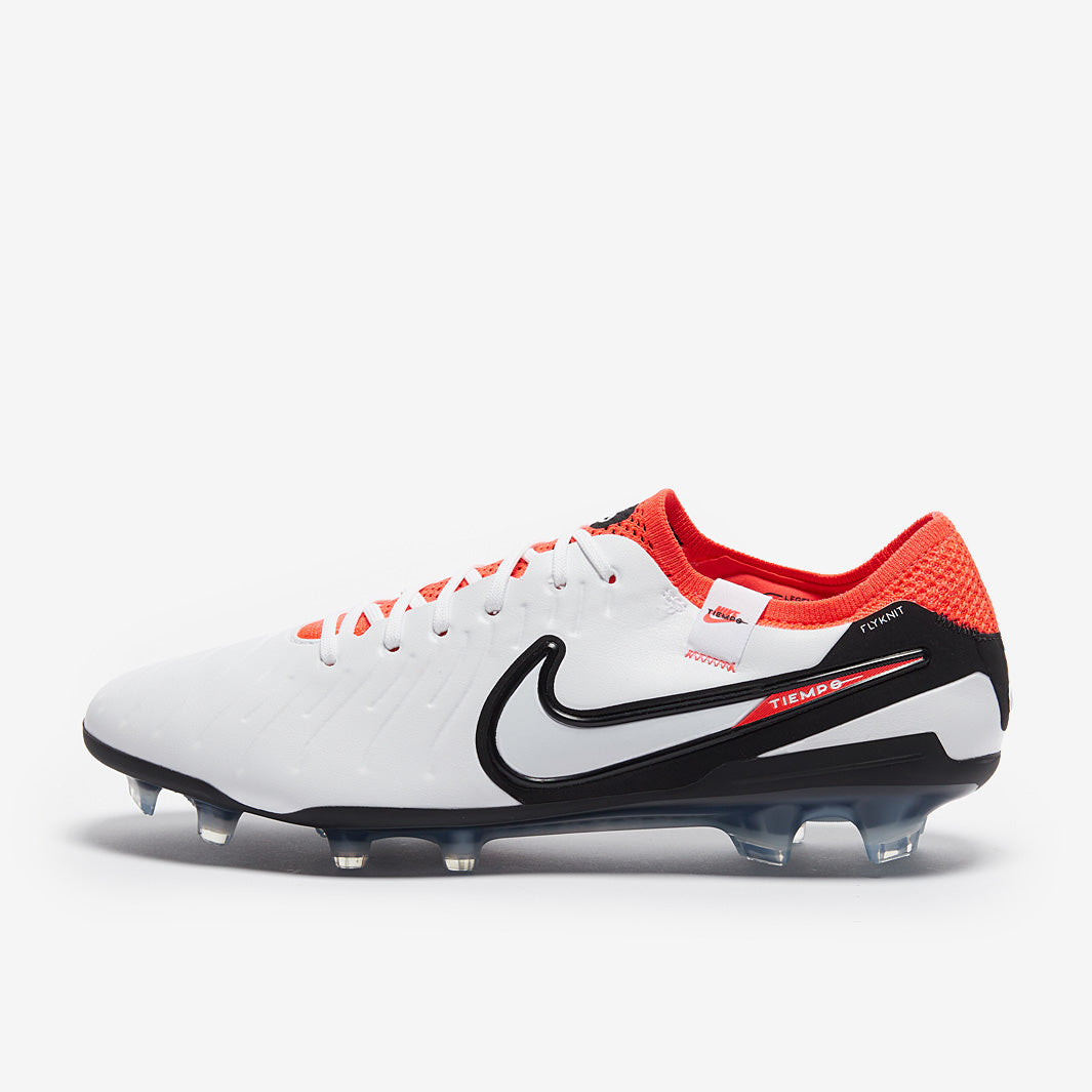 Nike Tiempo Legend X Elite FG - White/Black/Bright Crimson - Mens