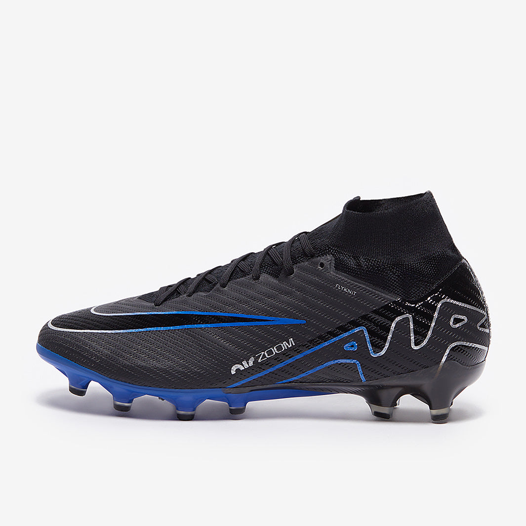 NIKE Mercurial Superfly Ⅸ Elite AG-PRO Nike Air Zoom Mercurial Superfly IX Elite AG Pro - Black/Chrome