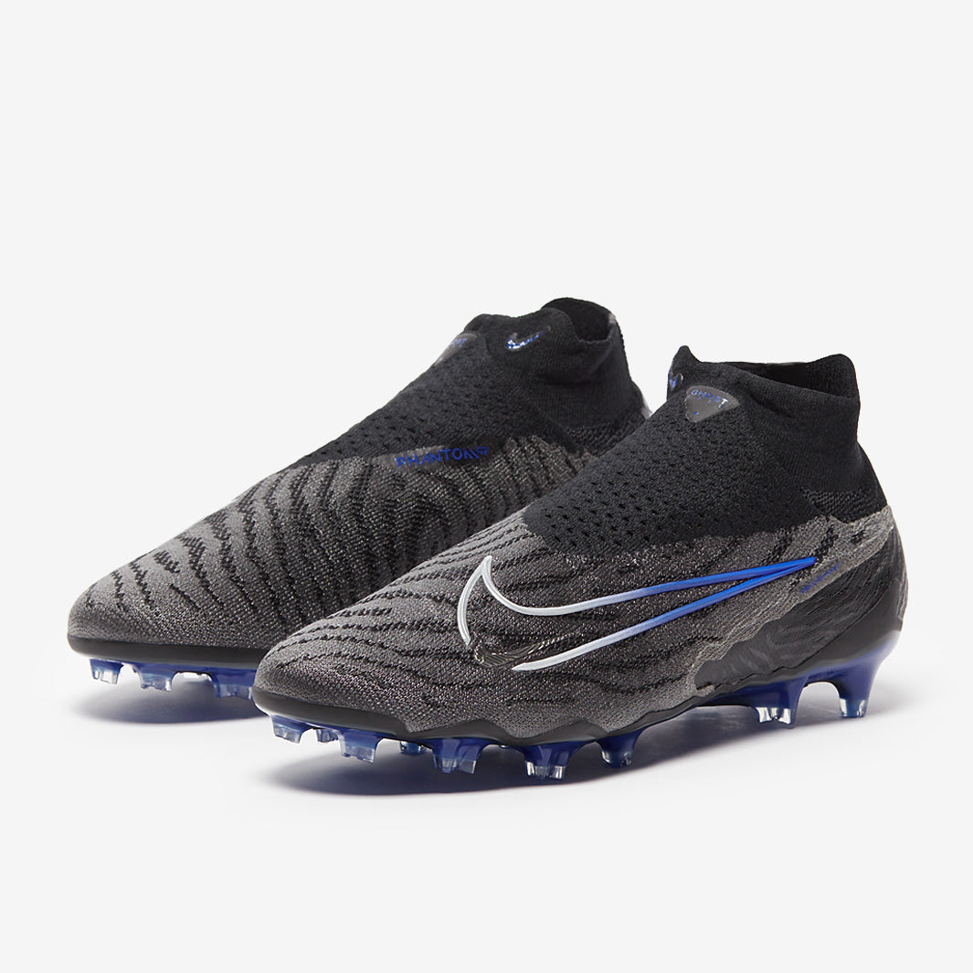 Nike Phantom GX Elite DF FG - Black/Chrome/Hyper Royal - Mens Cleats