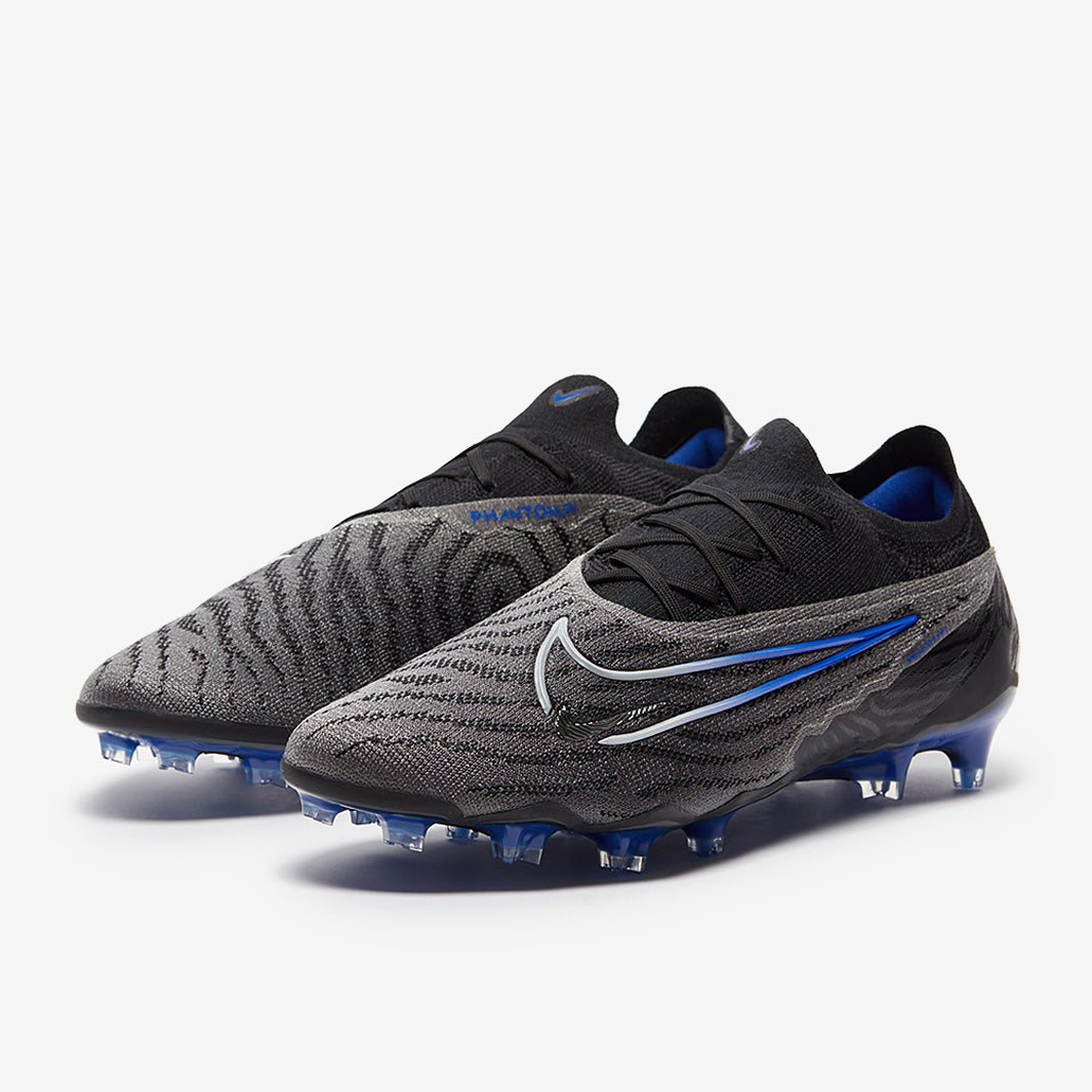 Nike Phantom GX Elite FG - Black/Chrome/Hyper Royal - Mens Cleats