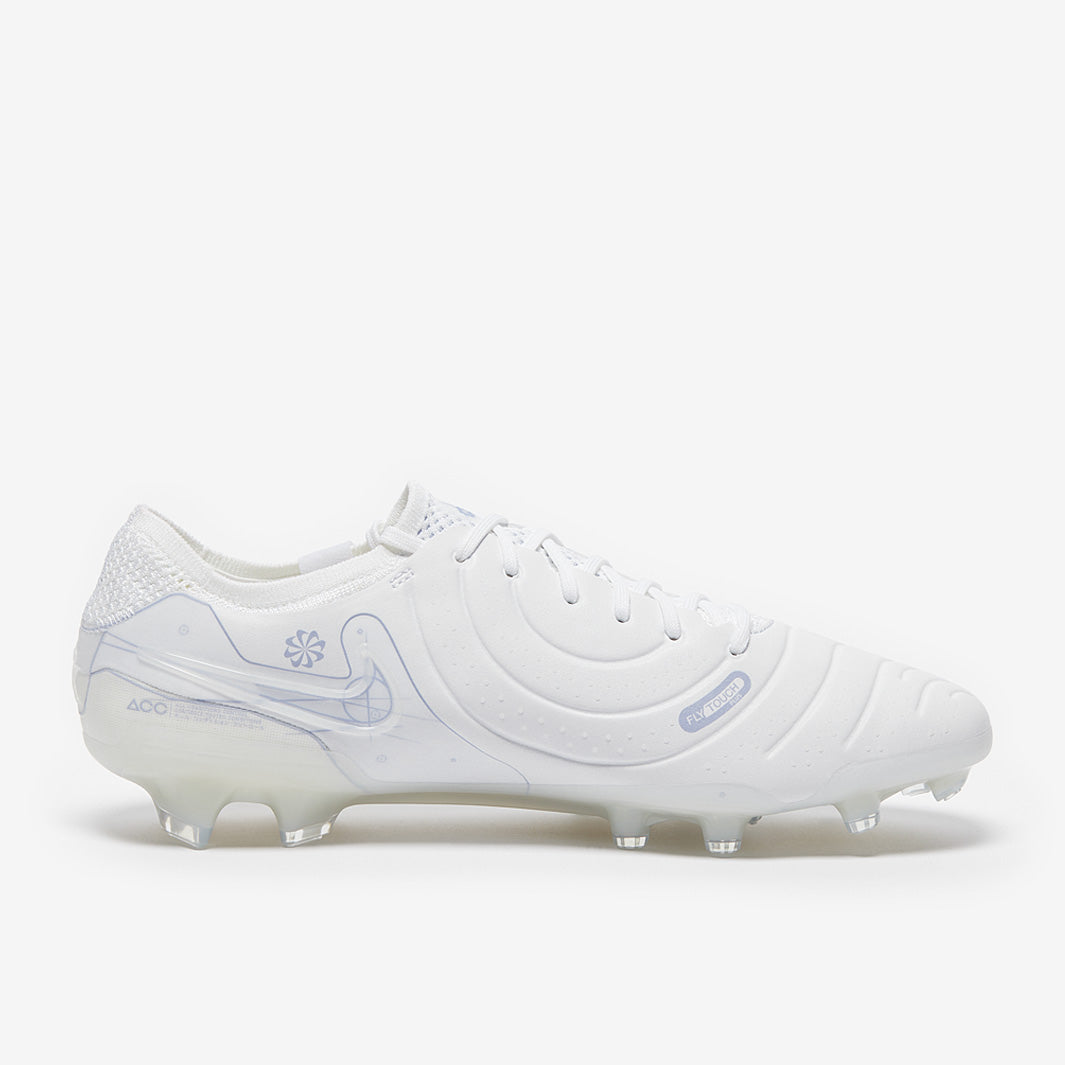 Nike Tiempo Legend X Elite FG - White/White/White - Mens Cleats