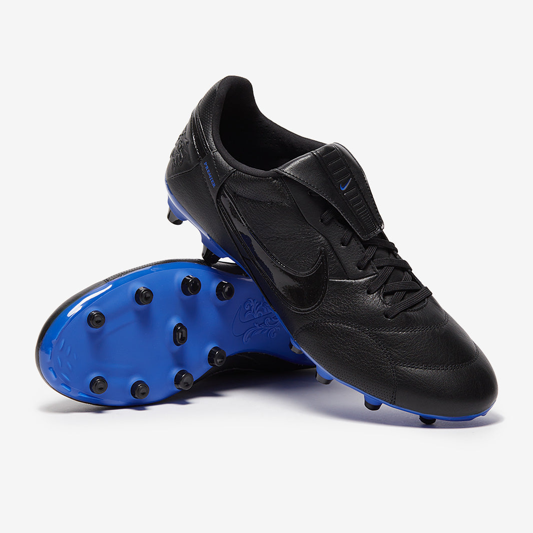 Nike The Premier III FG - Black/Black/Hyper Royal - Mens Cleats