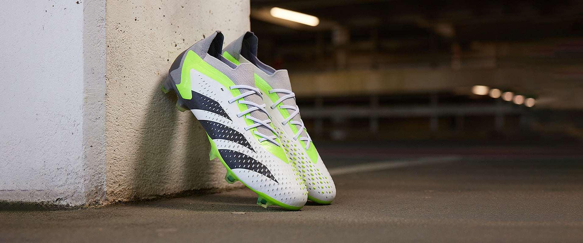 adidas Predator Accuracy.1 Low FG - White/Core Black/Lucid Lemon