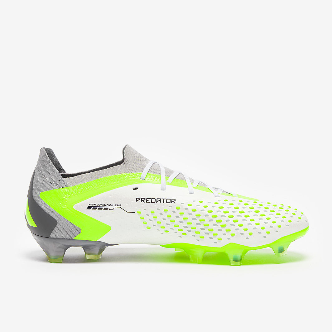 adidas Predator Accuracy.1 Low FG - White/Core Black/Lucid Lemon
