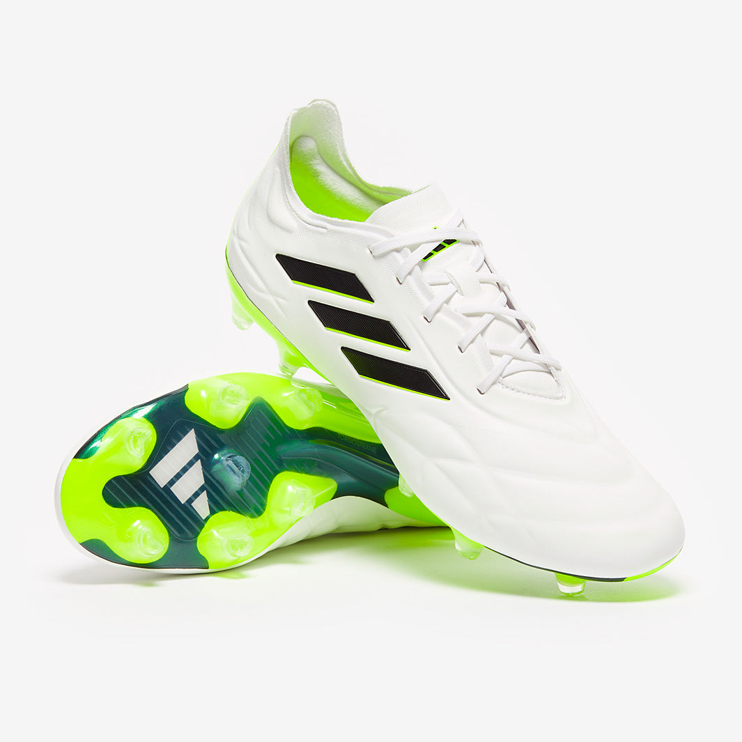 [10/10まで値下げします]adidas COPA PURE.1 FG adidas Copa Pure.1 FG - White/Core Black/Lucid Lemon - Mens Boots
