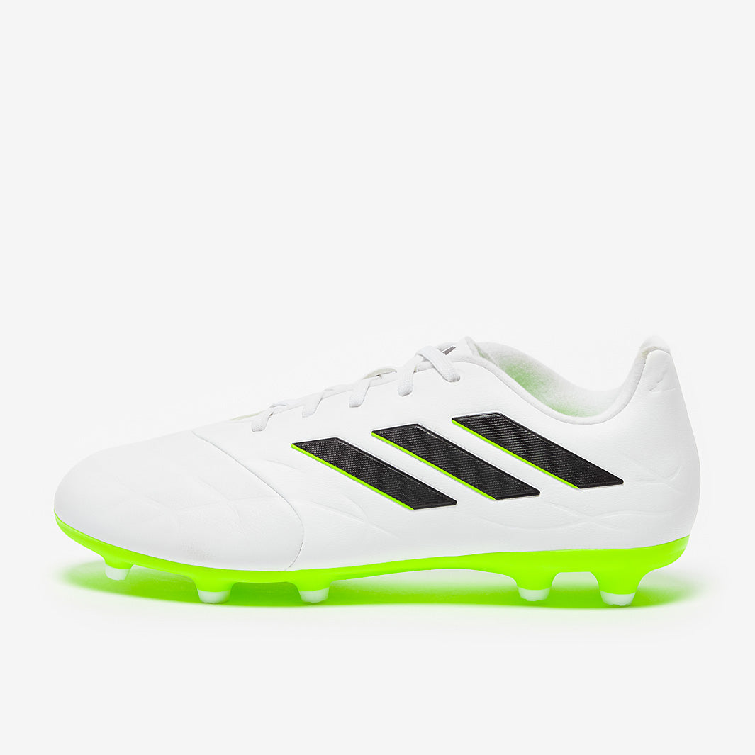 adidas Copa Pure.3 FG - White/Core Black/Lucid Lemon - Mens Boots
