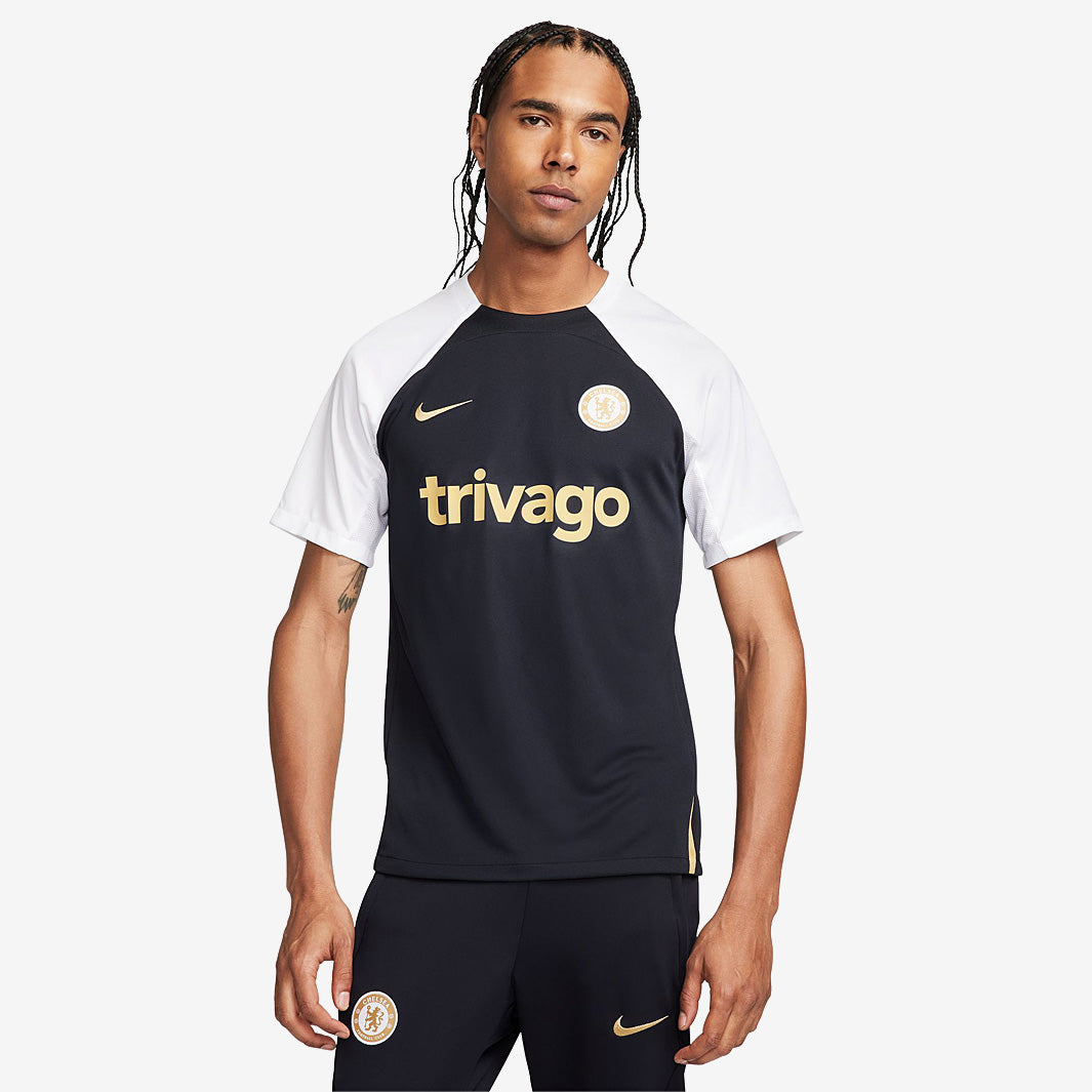 Nike Chelsea FC 23/24 Dri-Fit Strike SS Top - Pitch Blue/Pitch