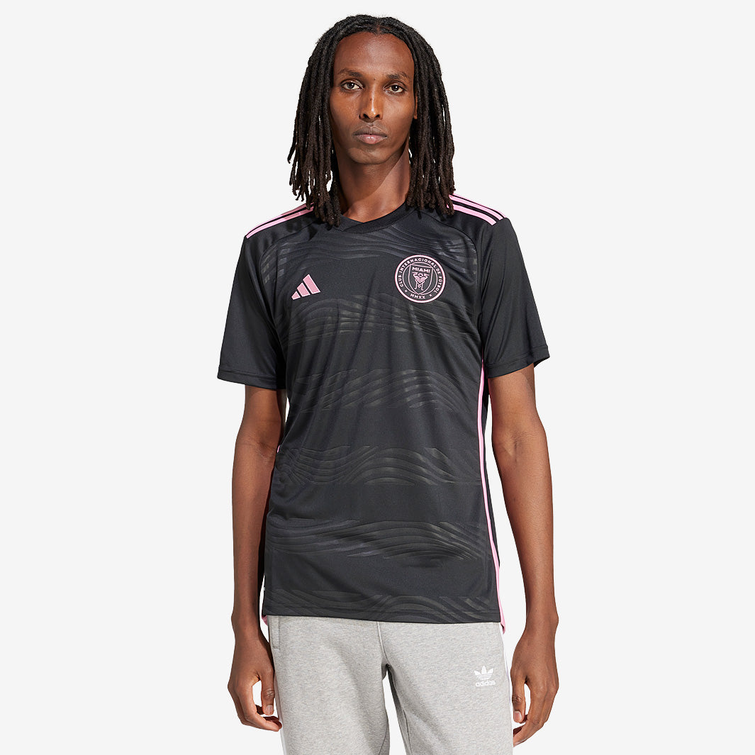 adidas Inter Miami CF 2024 Away Jersey - Black/Bliss Pink - Mens
