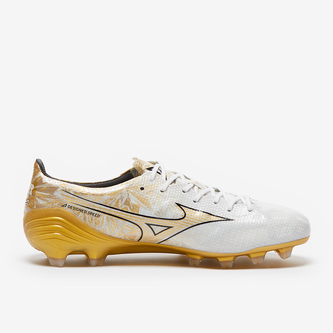 Mizuno Alpha Made In Japan Firm Ground - White/GE Gold/Black