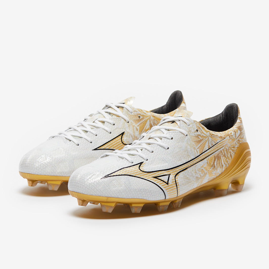 Mizuno Alpha Made In Japan Firm Ground - White/GE Gold/Black