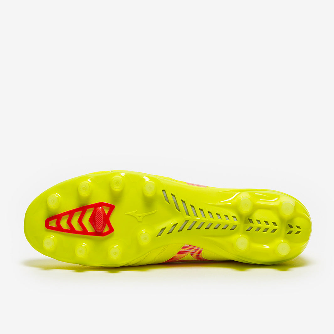 Mizuno Morelia Neo IV Beta Elite Firm Ground - Safety Yellow/Fiery