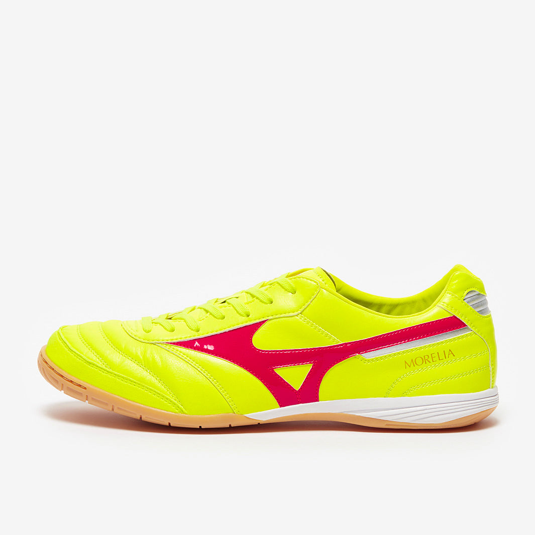 シューズ Mizuno MORELIA SALA PRO IN 26cm Mizuno Morelia Sala Elite IN - Safety Yellow/Fiery Coral - Mens Cleats