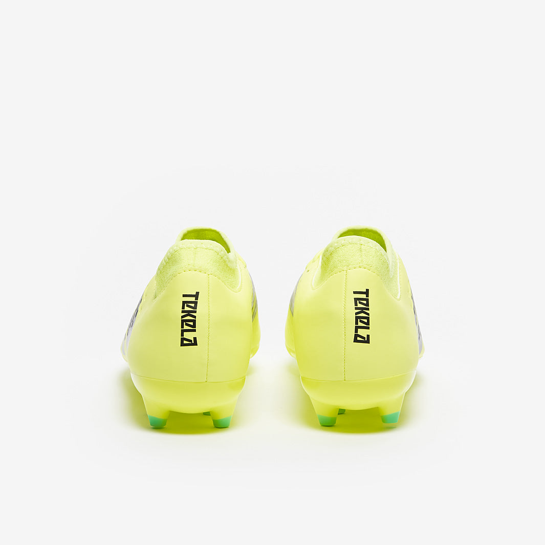 New Balance Tekela V4+ Magique Firm Ground - Bleached Lime Glo