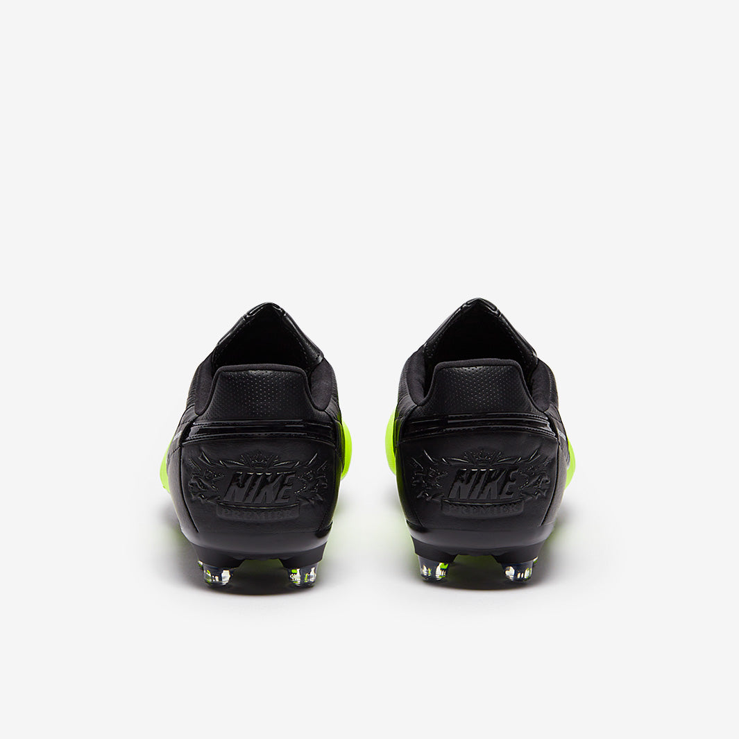 Nike The Premier III Firm Ground - Black/Black/Volt - Mens Boots