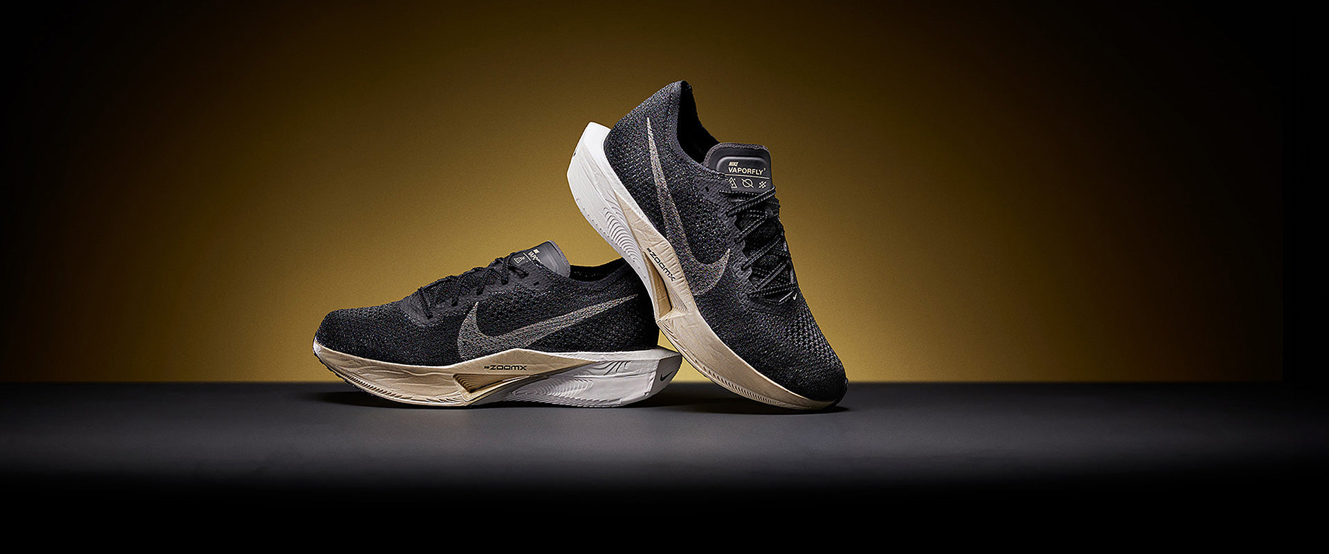 Nike Vaporfly Next Percent 3 - Black/Mtlc Gold Grain-Black-Oatmeal