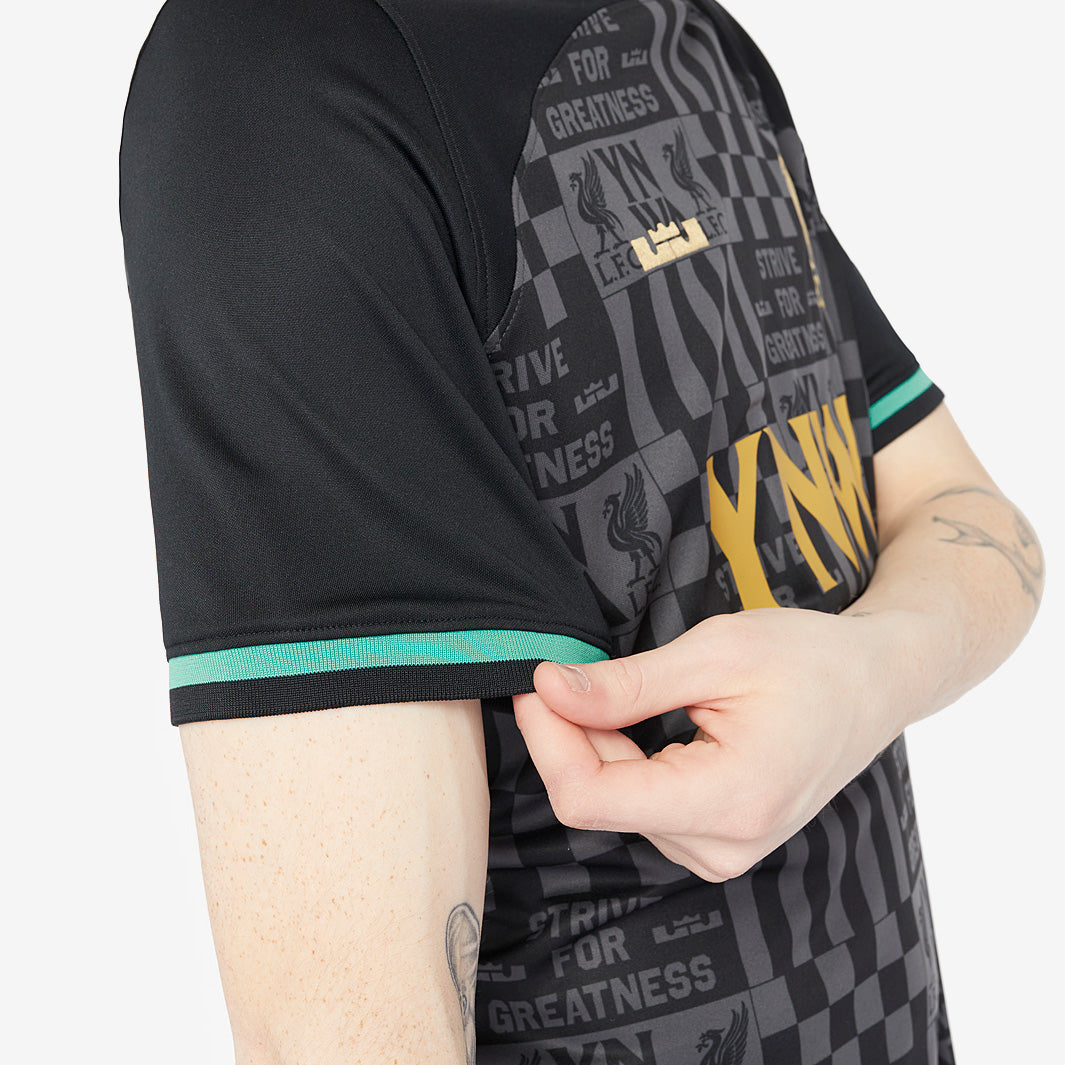 Nike Lebron James x Liverpool Dri-Fit Stadium SS Shirt - Black