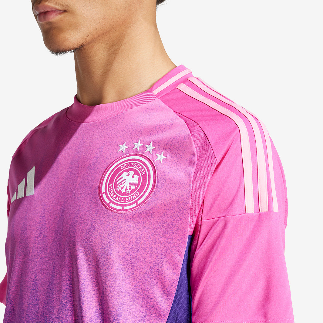 adidas Germany 23/24 Away Shirt - Semi Lucid Fuchsia/Team Colleg