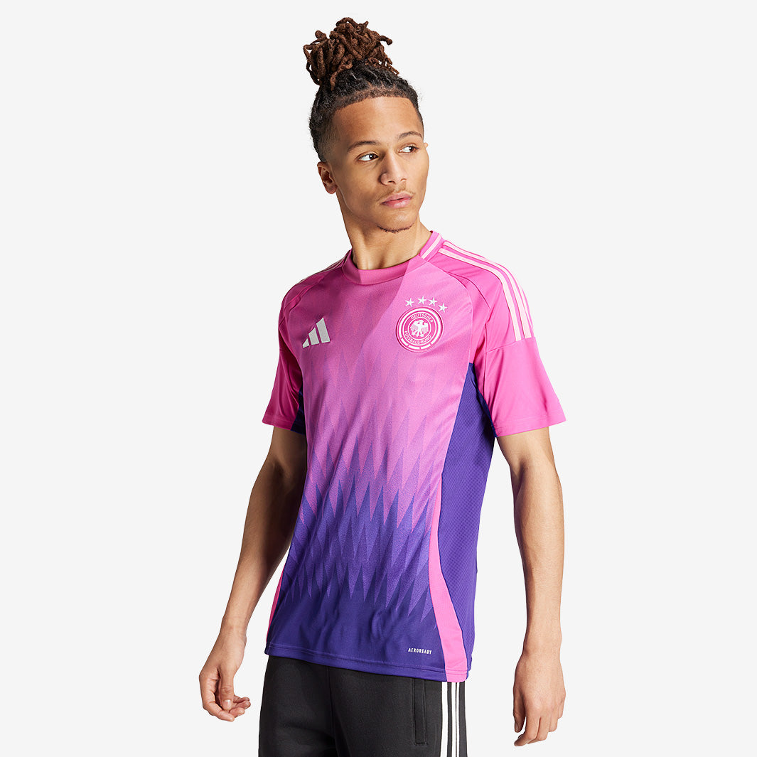 adidas Germany 23/24 Away Shirt - Semi Lucid Fuchsia/Team Colleg