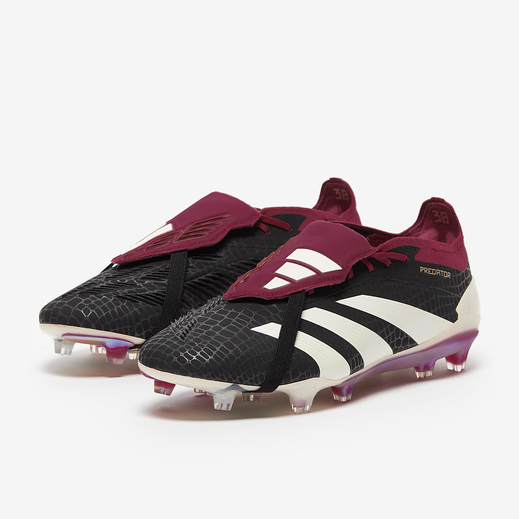 adidas Predator 30 Elite Tongue FG - Core Black/Off White - Adult