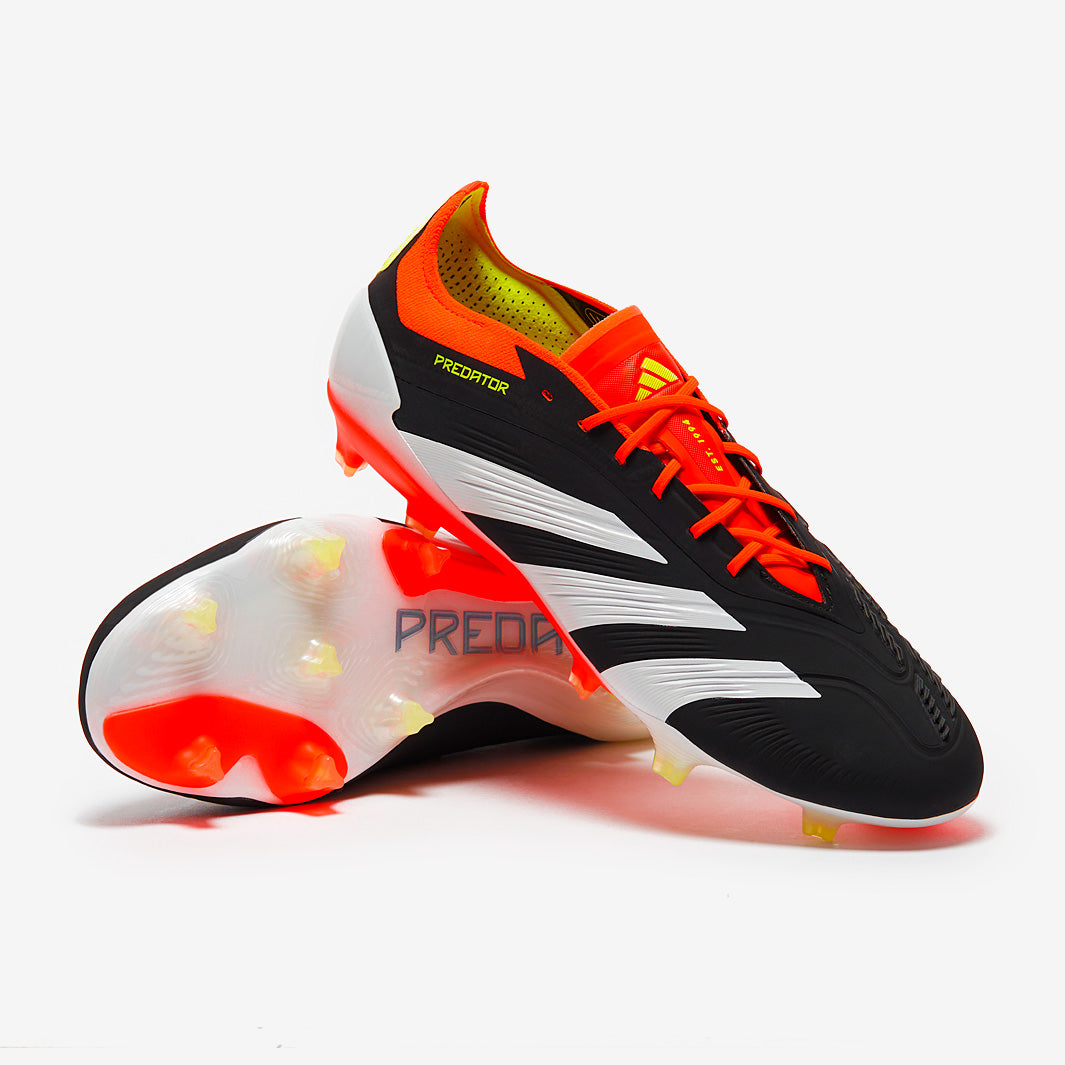 adidas Predator Elite Laced Firm Ground - Core Black/White/Solar