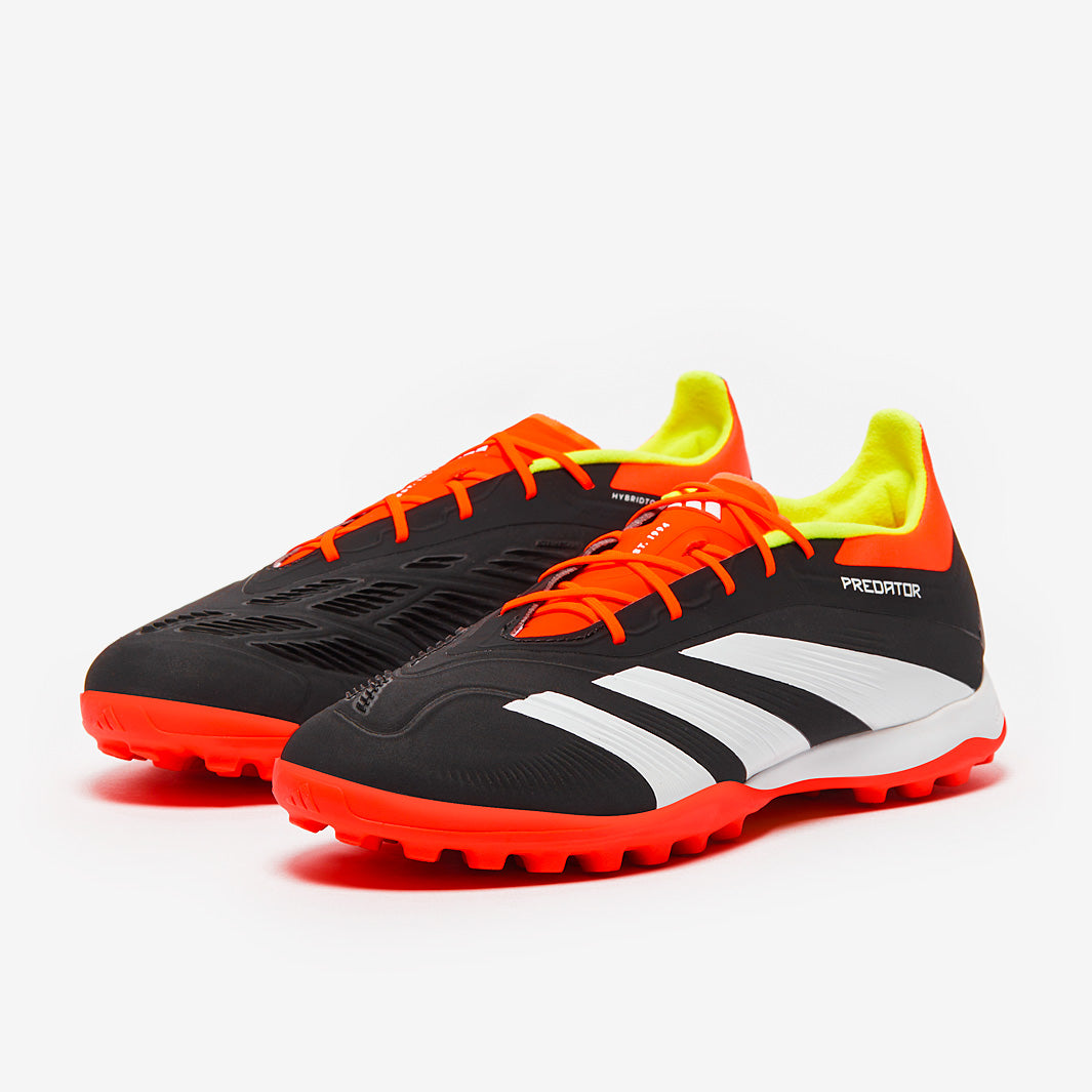 adidas Predator Elite Laced Turf - Core Black/White/Solar Red