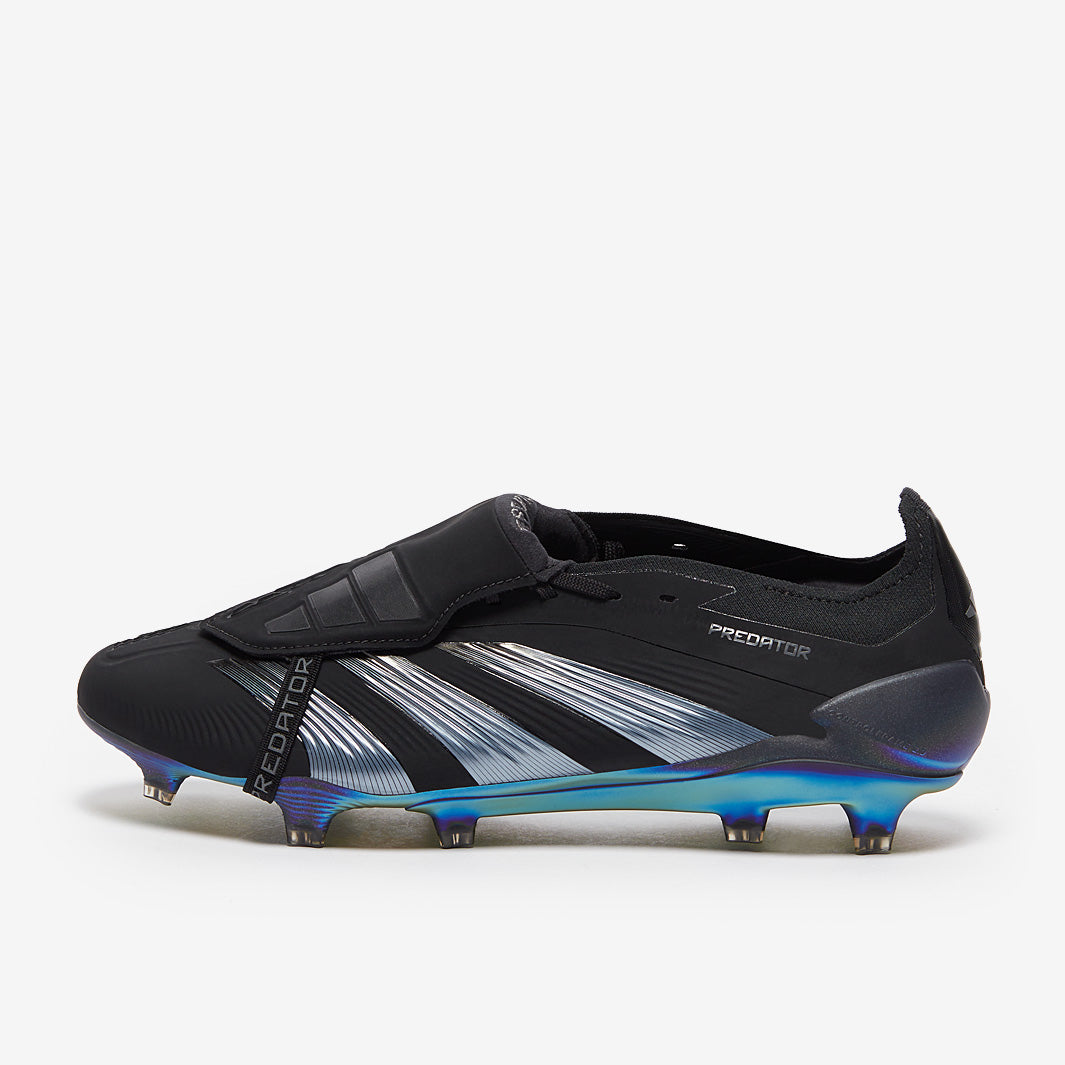 adidas Predator Elite Tongue Firm Ground - Black/Black/Black