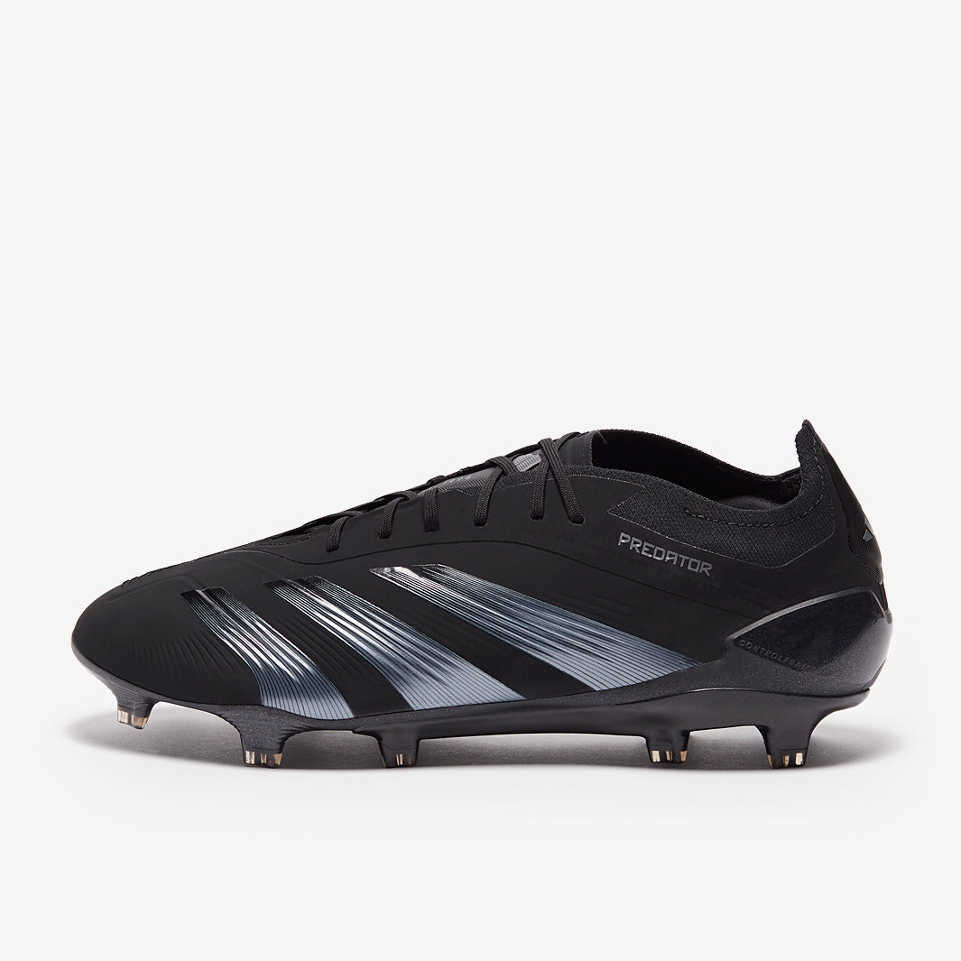 adidas Predator Elite Laced Firm Ground - Core Black/Core Black